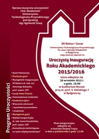 Inauguracja roku akademickiego 2015/2016